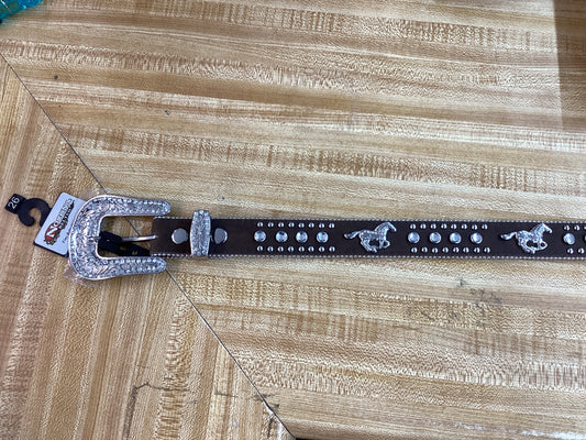 Nocona Belt Company Running Horse Kids Belt
