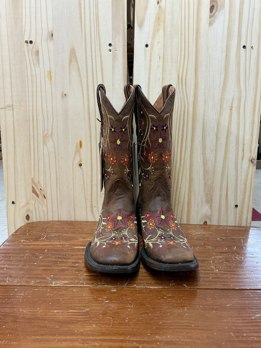Stetson Floral Square Toe-CLEARANCE
