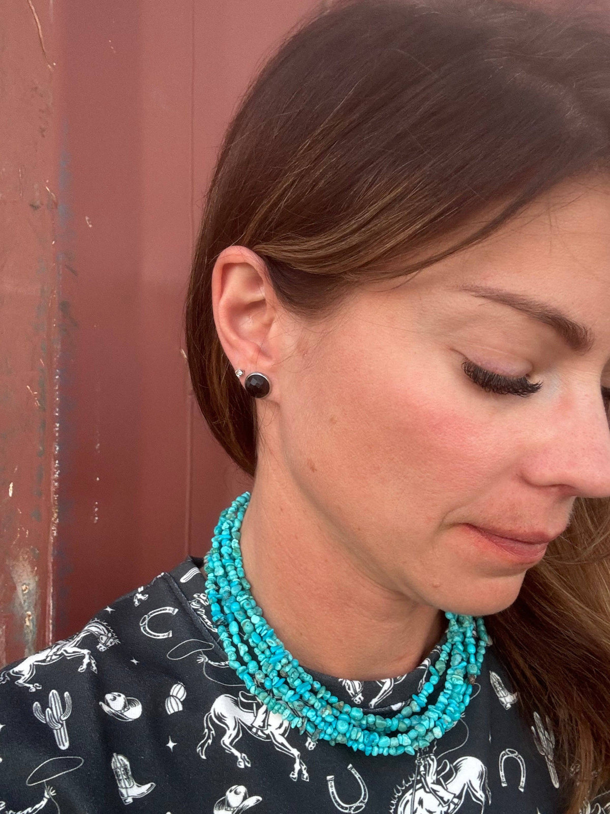 Black Onyx Stud Earrings