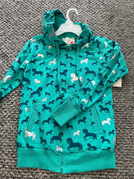Blue Horse Zip Up