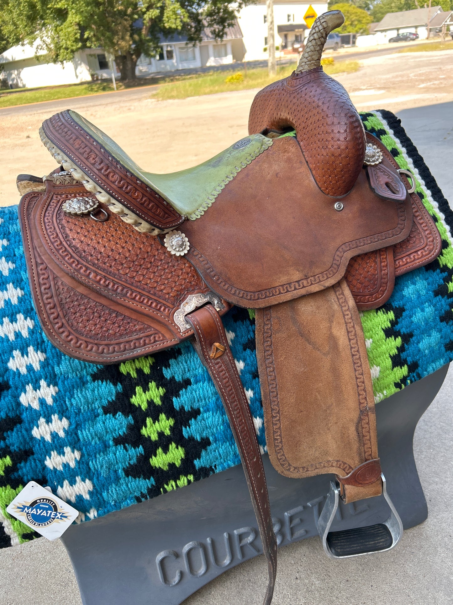 Lynn McKenzie Special 14” Barrel Saddle by Double J Saddlery