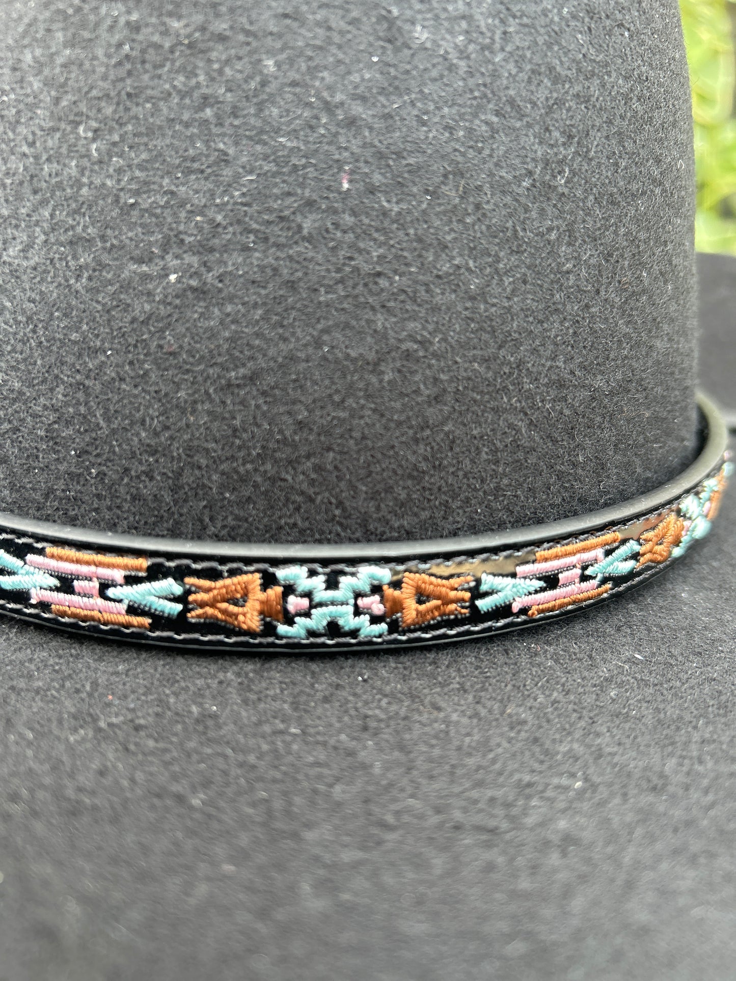 Embroidered Aztec Hatband