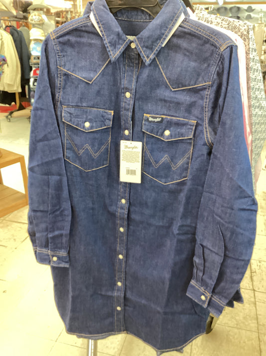 Wrangler Denim Pearl Snap Dress