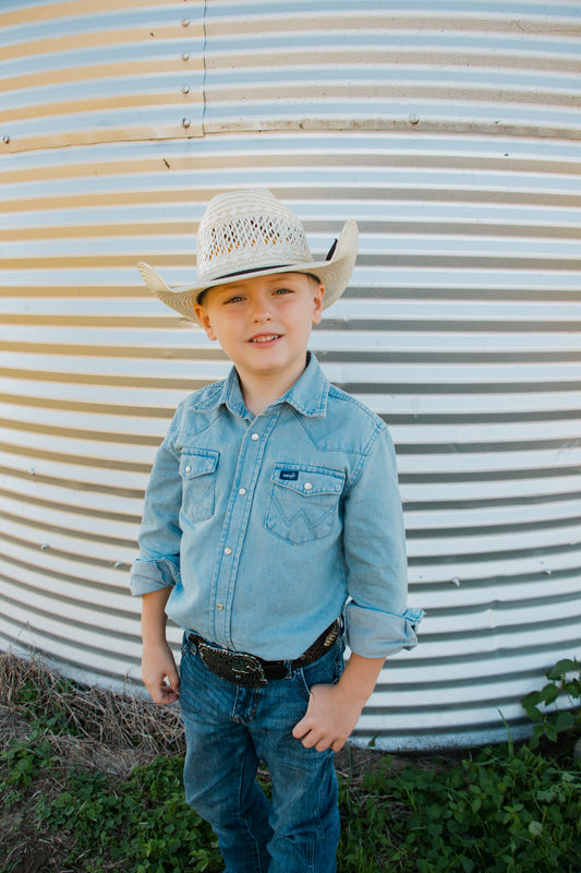 Wrangler Boys Work Western Shirt