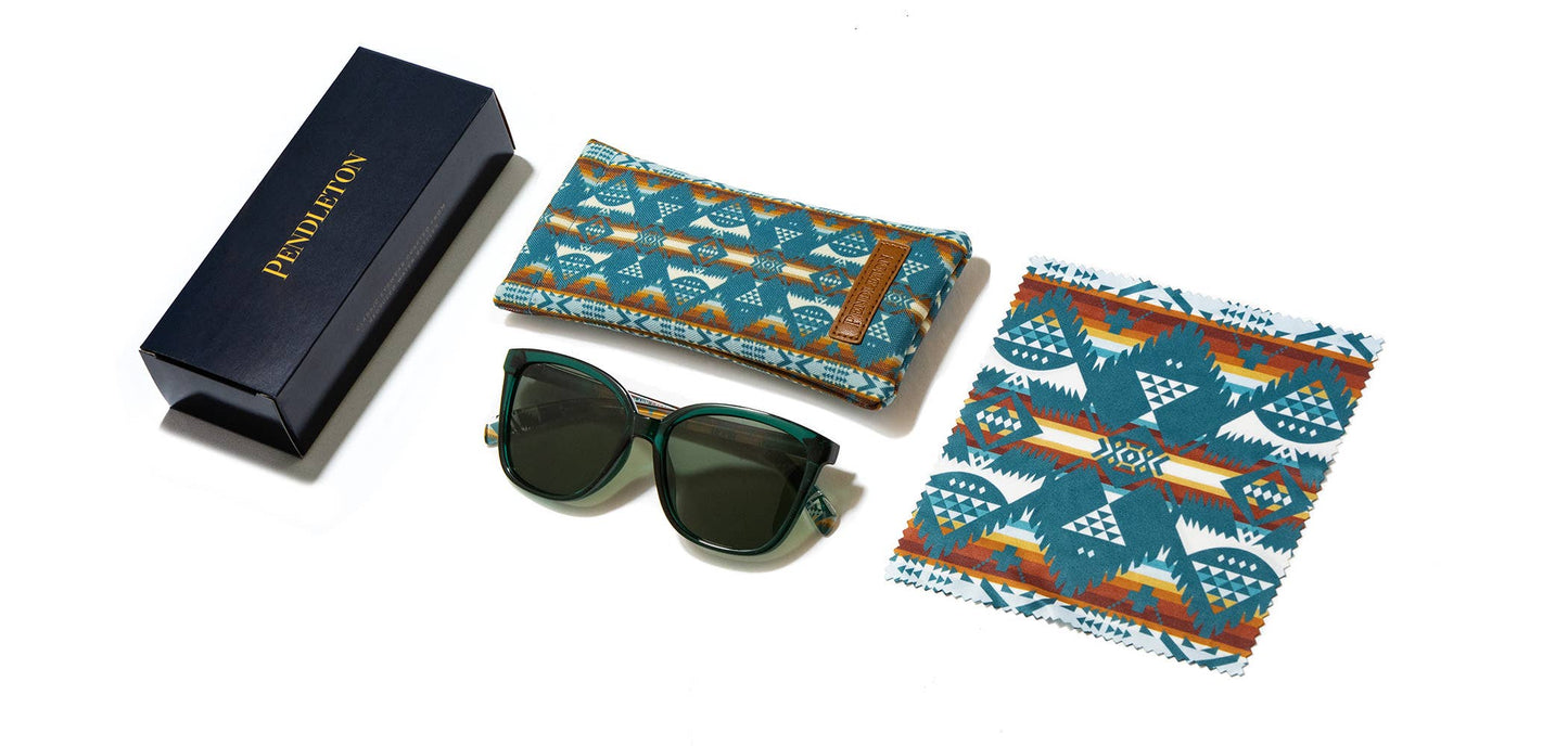 Pendleton Sunglasses - Rylahn: Teal Crystal / Nehalem