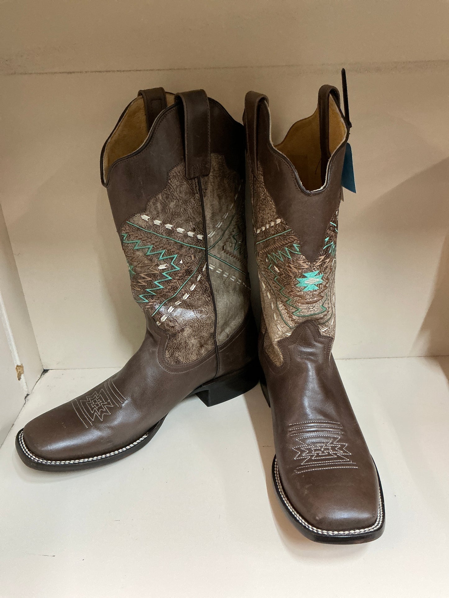 Roper Smoked Out Aztec Square Toe-CLEARANCE