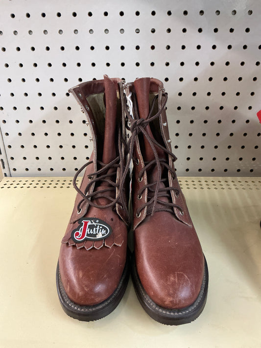 Justin Clay Lace Up Riding Boots-CLEARANCE