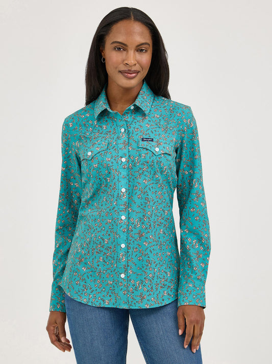 Wrangler® Performance Aria Shirt-Green