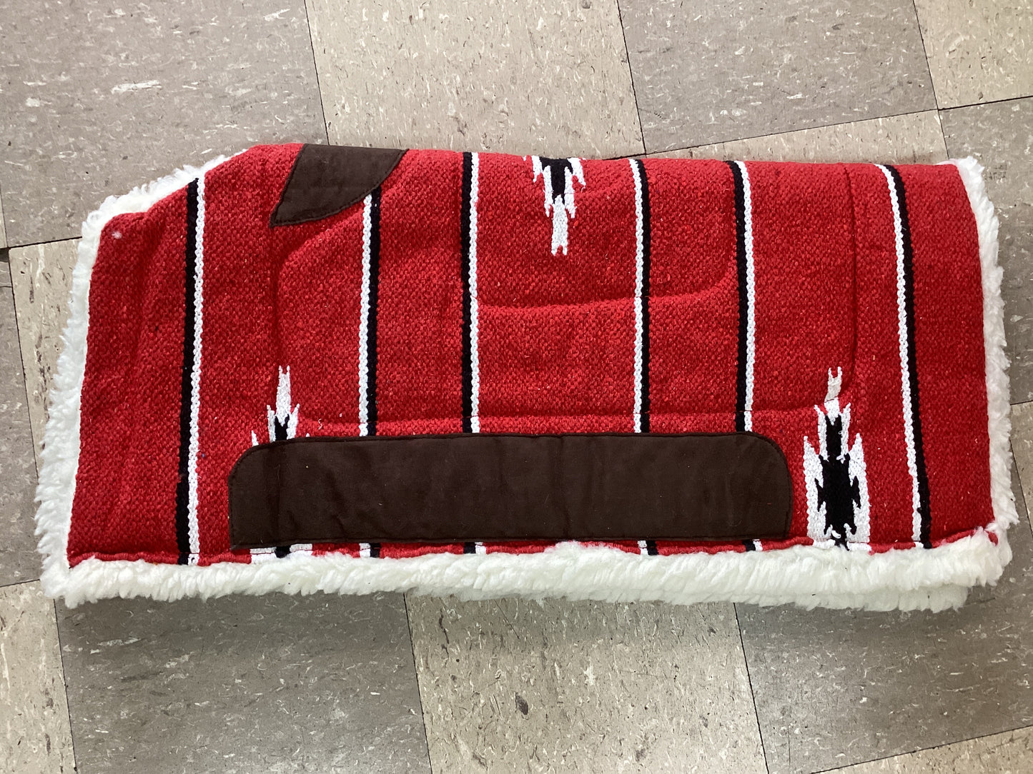 32”x32” Cutback Navajo Blanket Saddle Pad by Tough 1