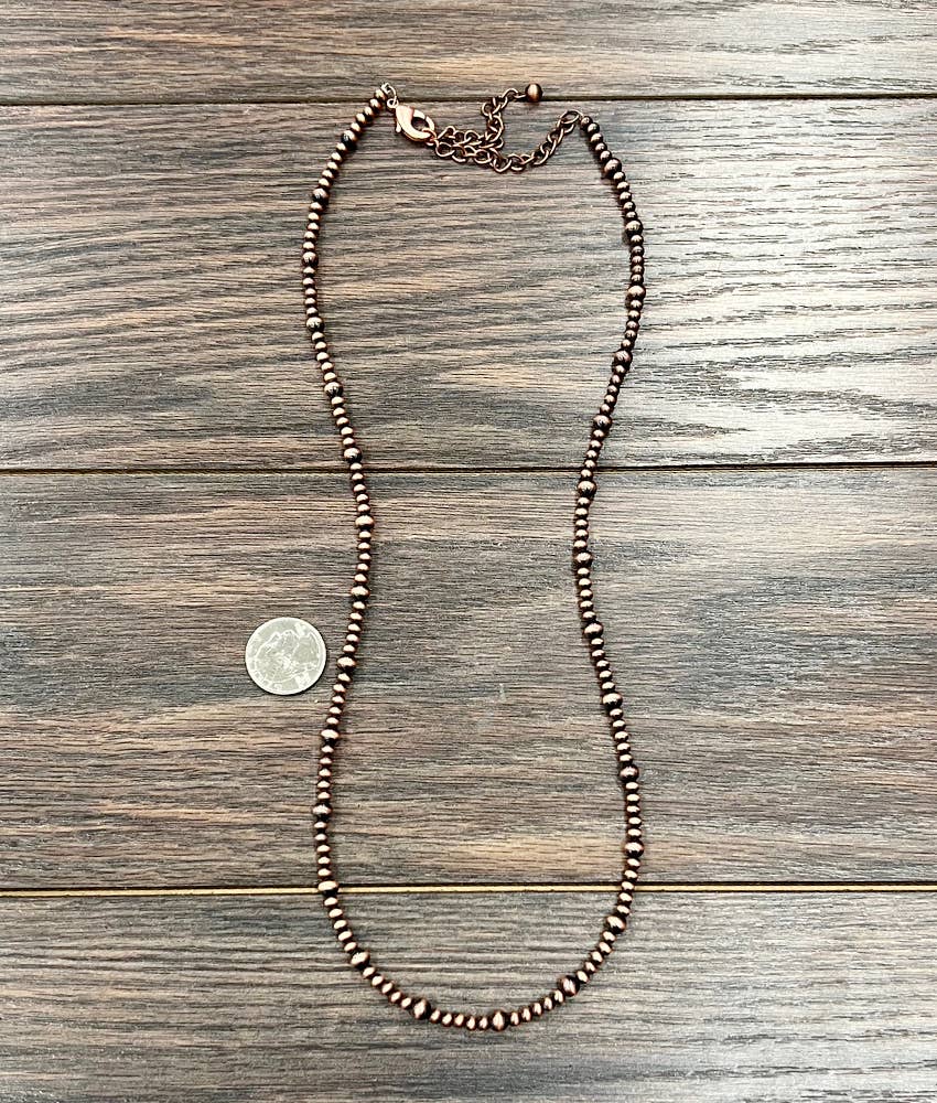 26" Handmade Copper Navajo Necklace