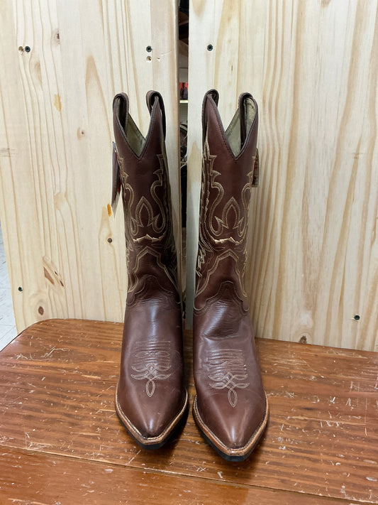 Justin Casual Brown Pointed Toe-CLEARANCE