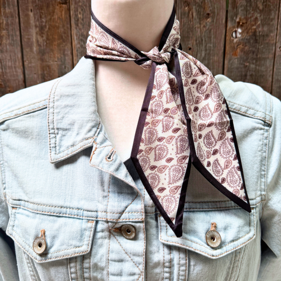 Black and Brown Skinny Cowgirl Necktie