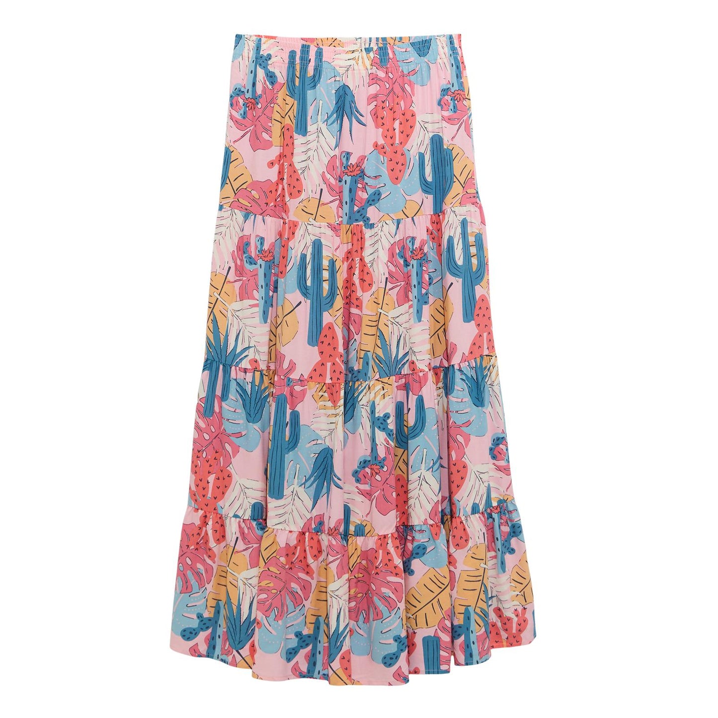 Wrangler Retro® Americana Dress Set- Pink Cacti Maxi Skirt