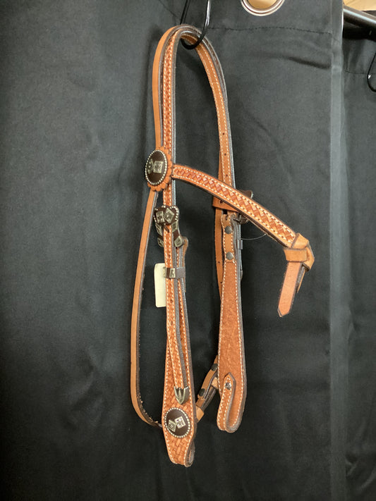 Tie front brow band Headstall