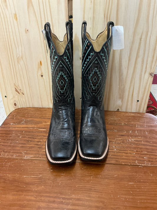 Roper Blue Stitch Black Boot-CLEARANCE