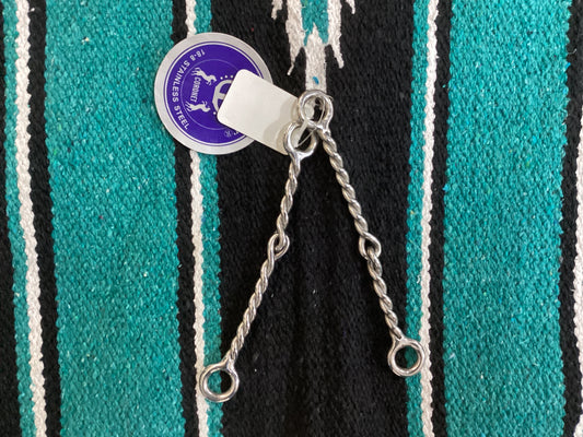 Coronet Stainless Steel 2-piece Twisted Wire Bit Mouthpieces