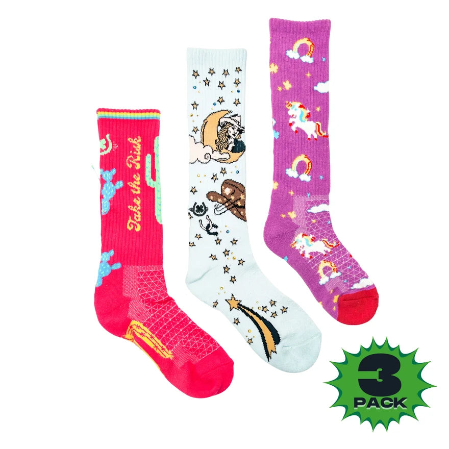 Lucky Chuck Performance Socks- 3 pack