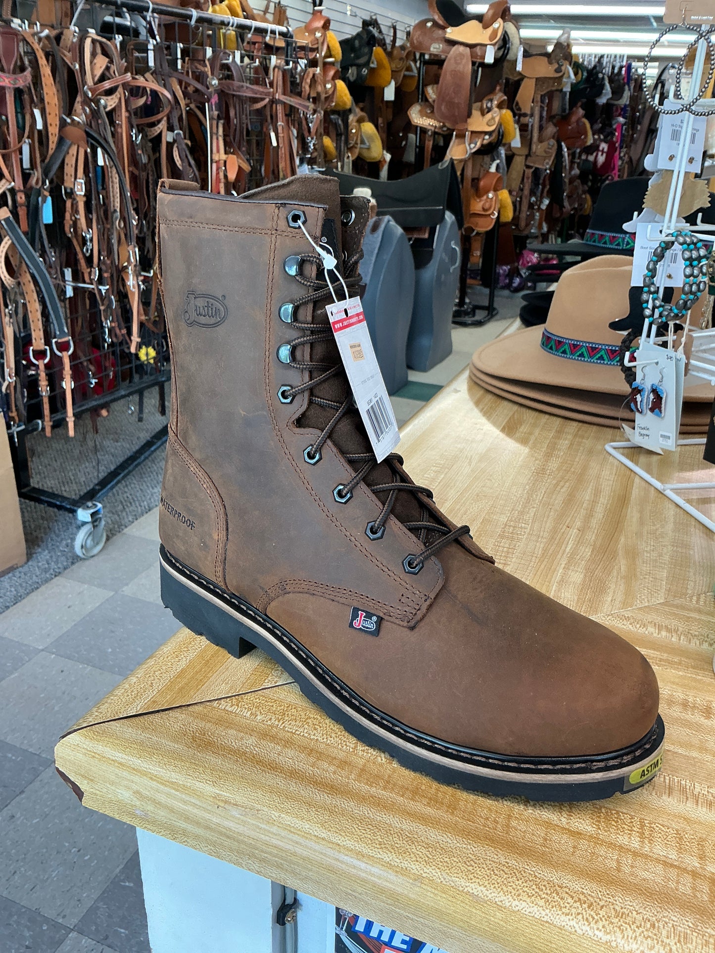 Justin Lace Up Work Boot