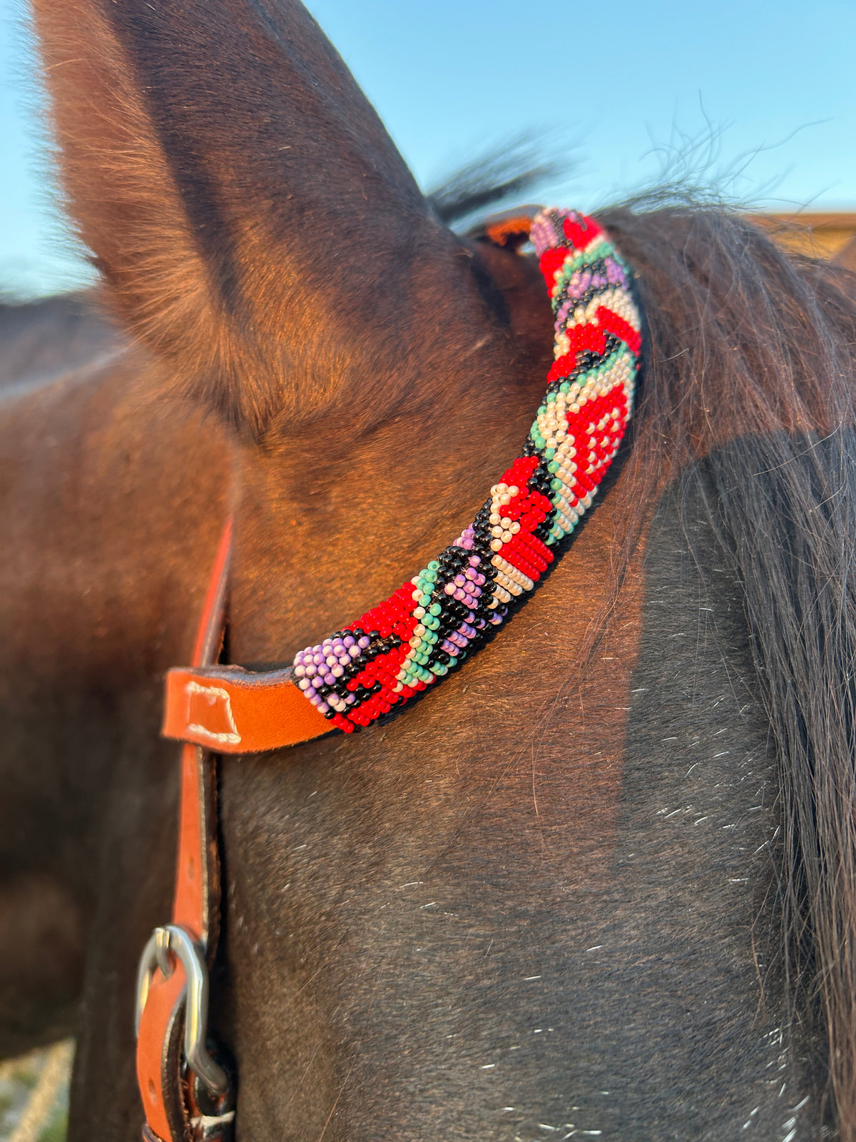 Beaded Single Ear Bridle