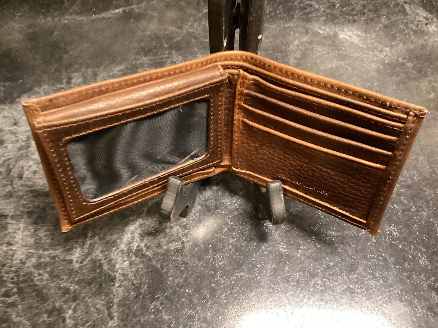 Twisted X Brown Pebbled Leather Bifold Wallet