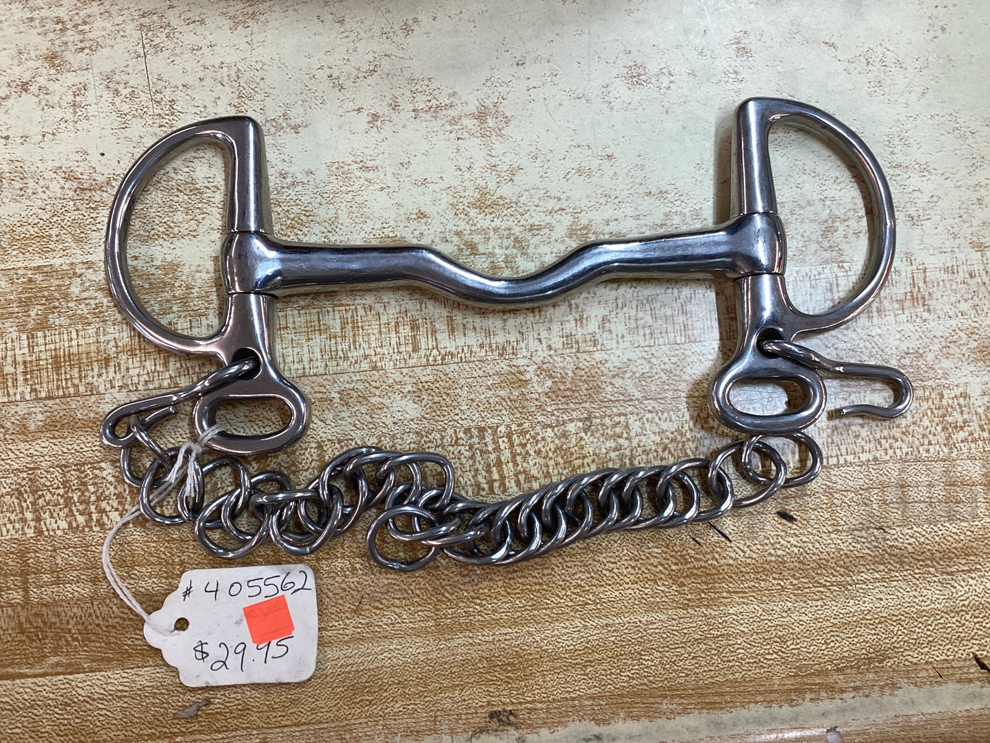 Stainless Steel D Ring Curved Mouth Bit