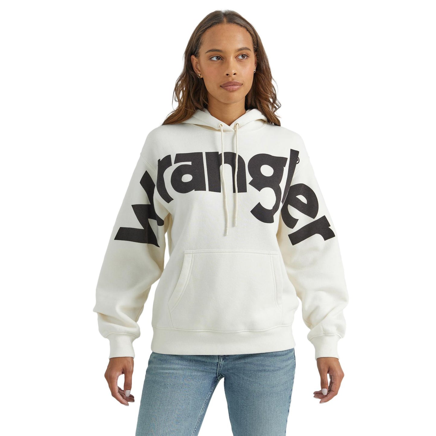 Wrangler Retro Western Vintage Hoodie-White