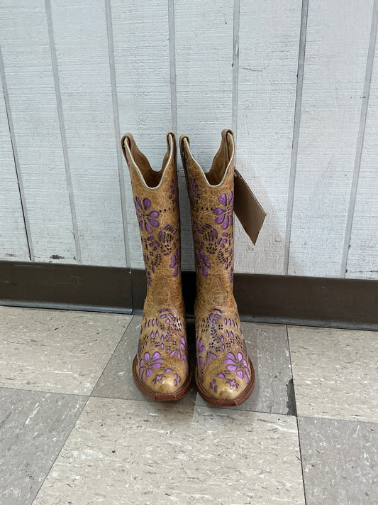Johnny Ringo Tan A. Bison/Orchid Pointed Toe-CLEARANCE