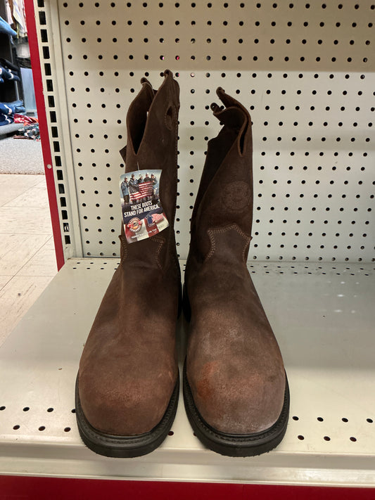 Justin Original Workboot Dark Steel Toe 4473