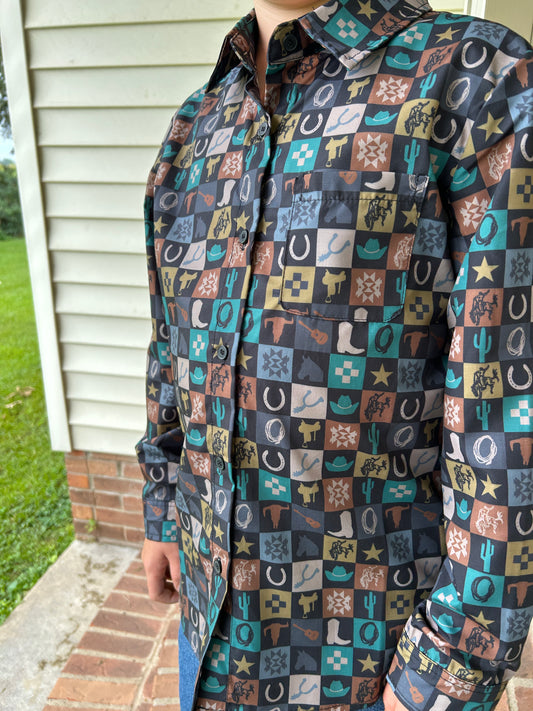 2Fly® Checkered Long Sleeve