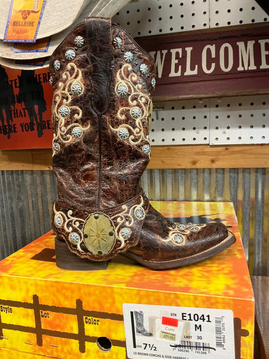 Corral Boots Brown Concho