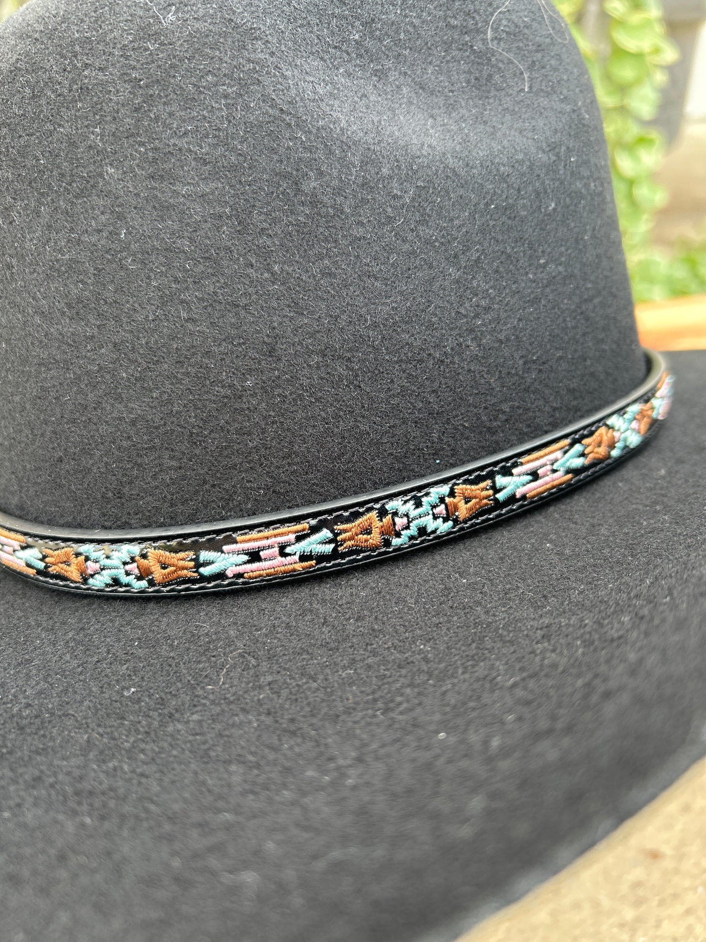 Embroidered Aztec Hatband