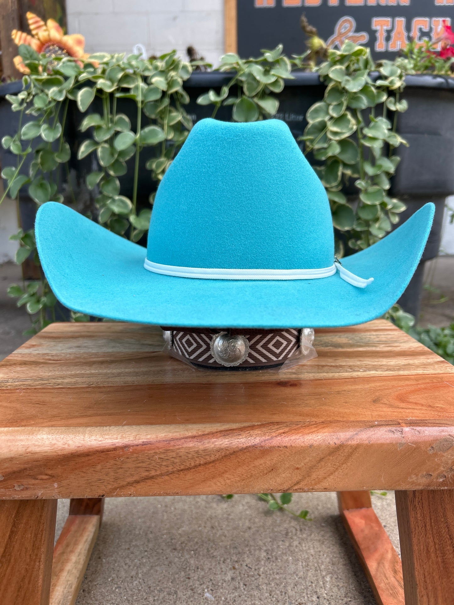 Twister Kid's Turquoise Felt Hat