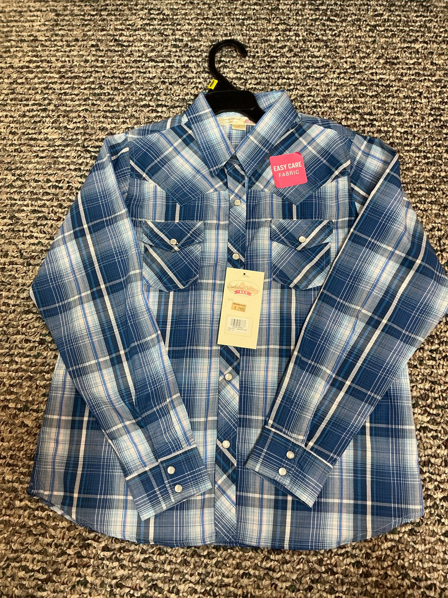 Cumberland Outfitters Blue Pearl Snap