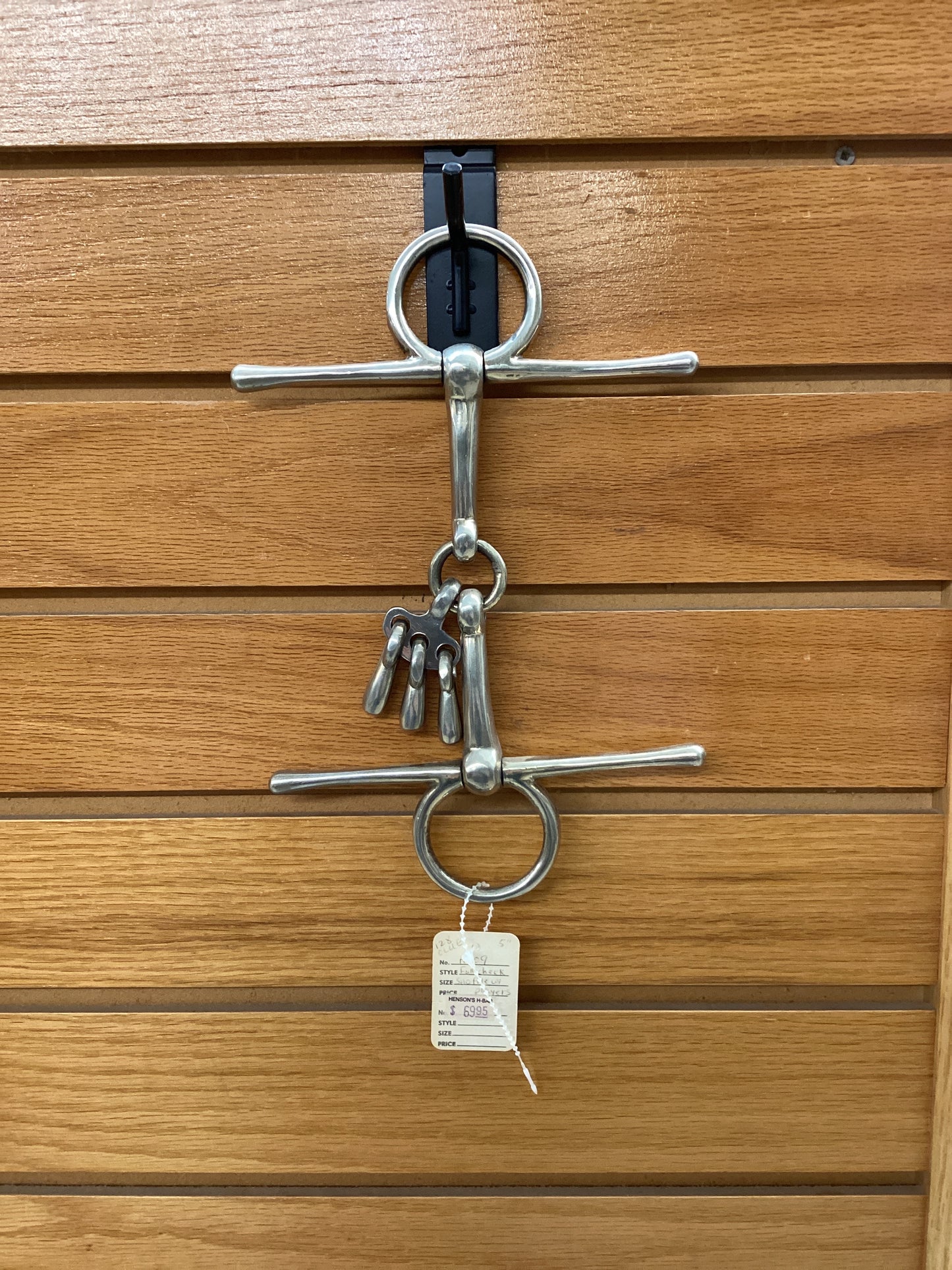 Full Cheek Snaffle With Players Horse Bit