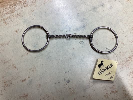 Showman Loose Ring Twisted Snaffle Bit