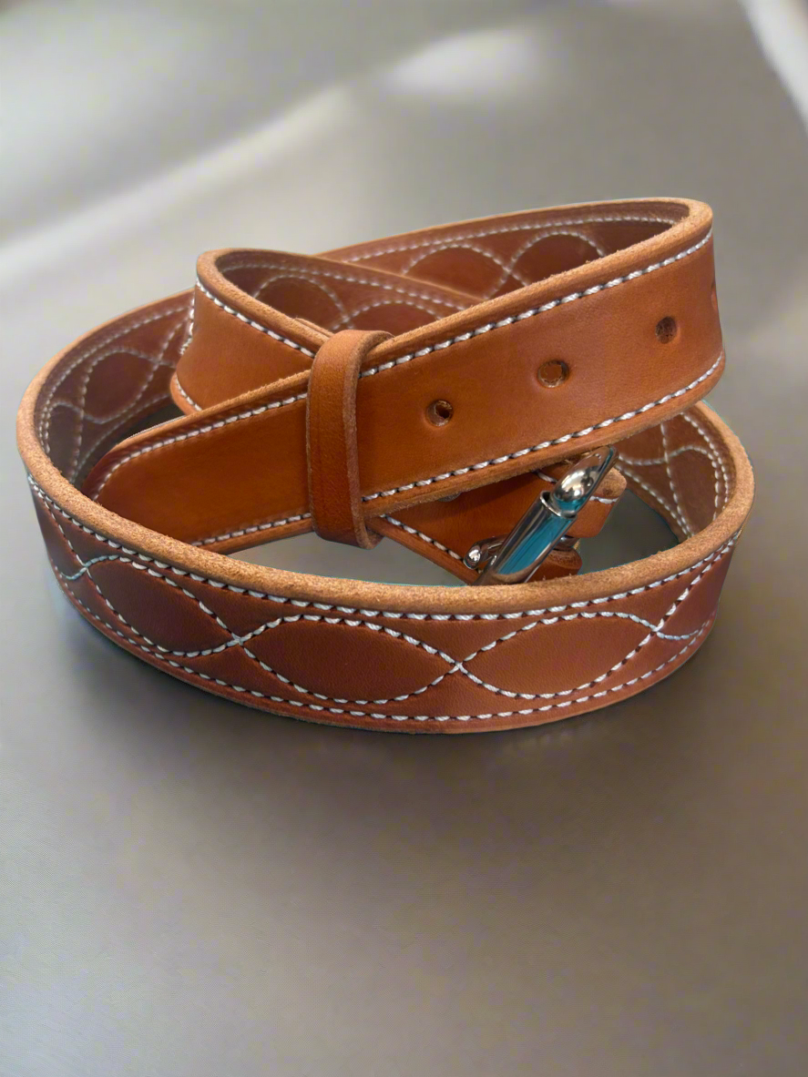 Amish-Made Stitched Belt