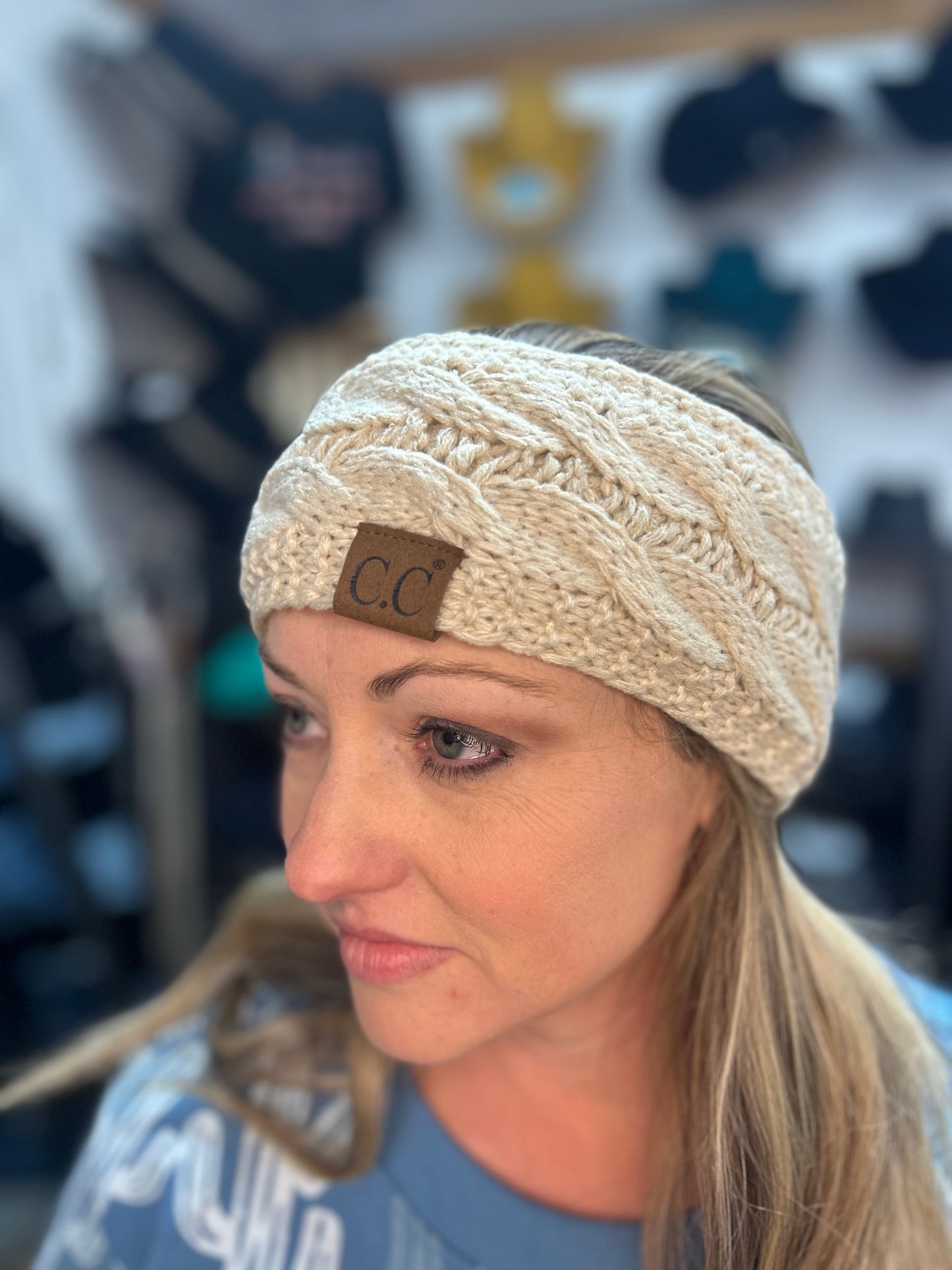 CC Cable Knit Lined Headwrap