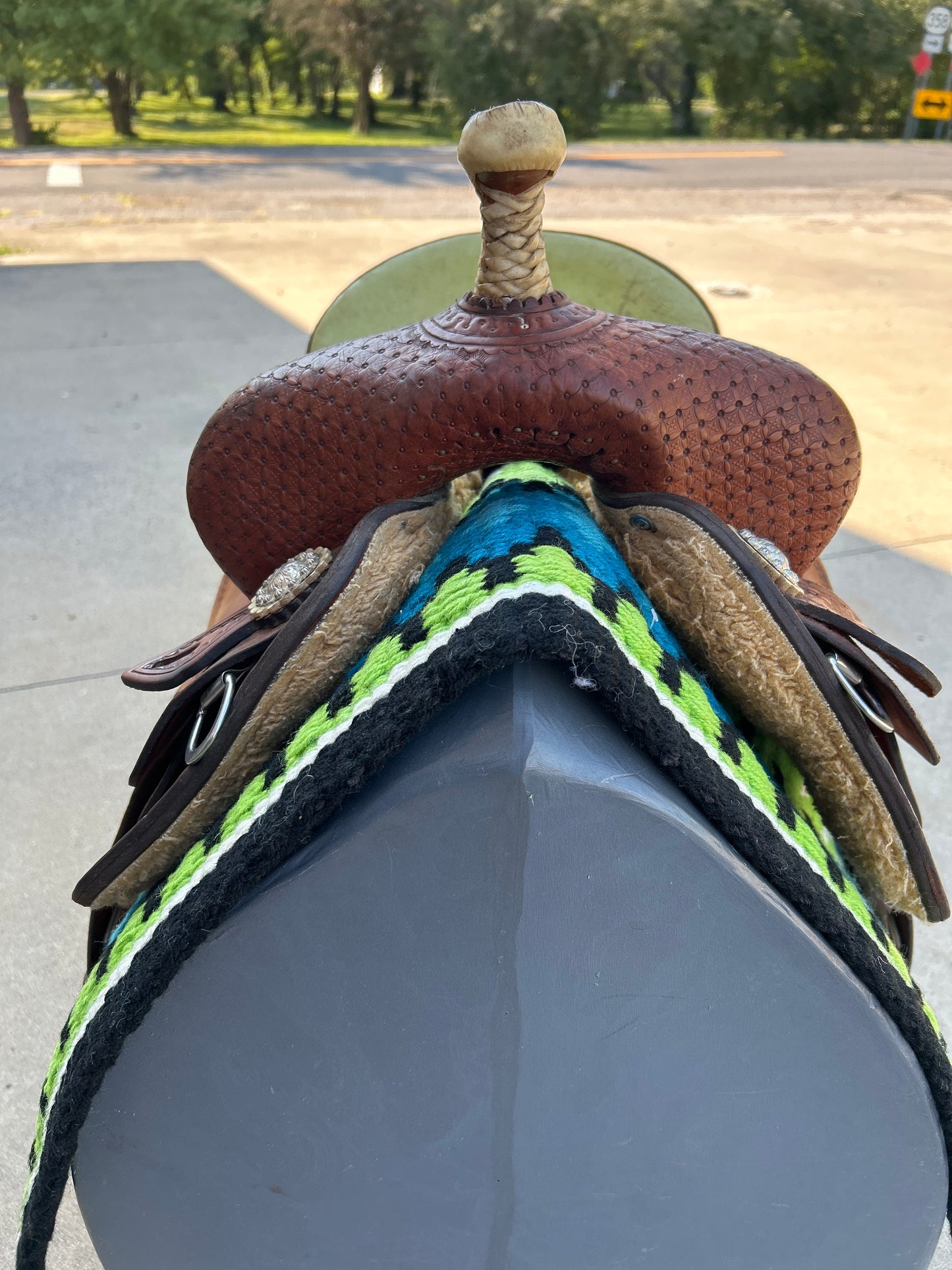 Lynn McKenzie Special 14” Barrel Saddle by Double J Saddlery