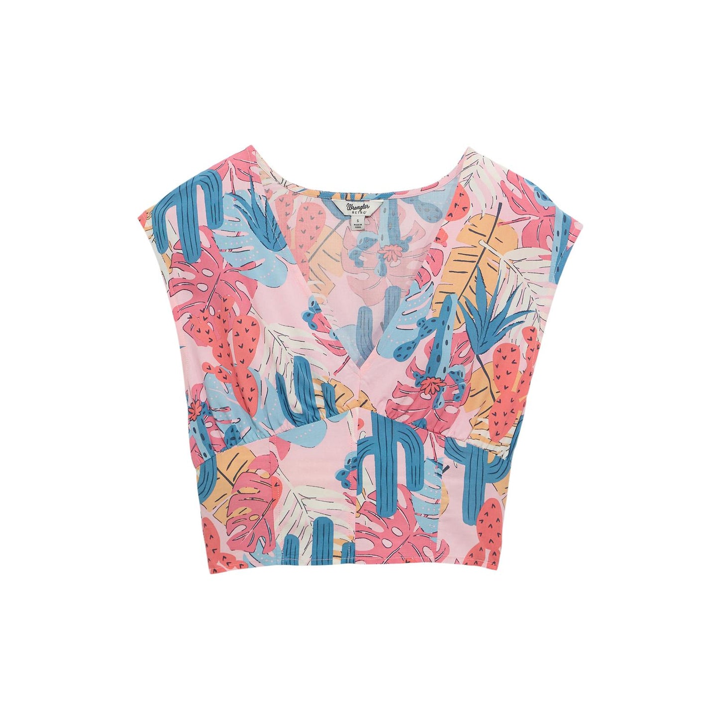 Wrangler Retro® Americana Dress Set-Pink Cacti Blouse