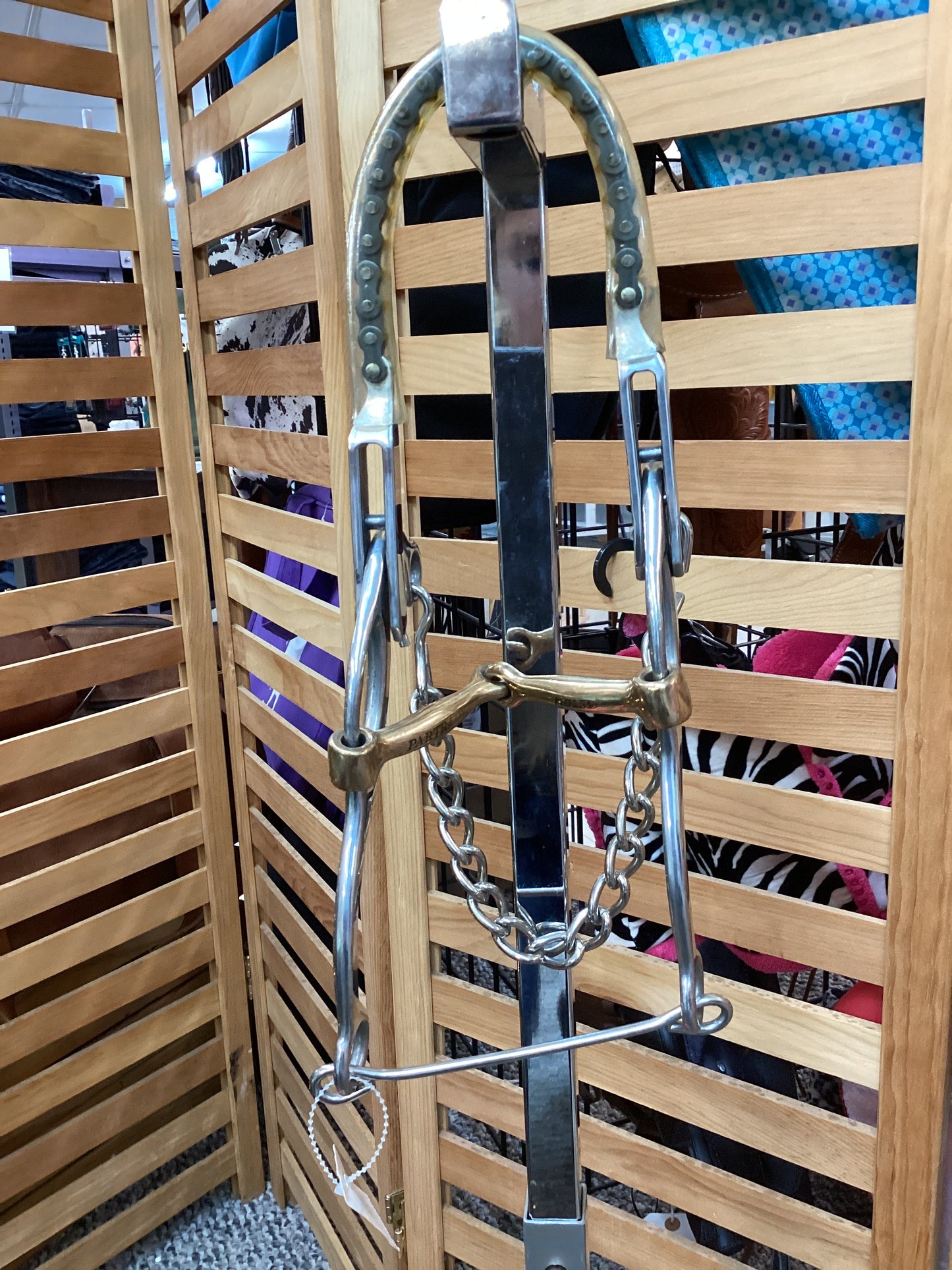 PARTRADE Sliding Gag Snaffle Bit With Noseband