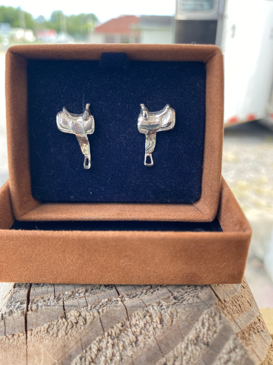 Western Saddle Earrings by Elk Creek