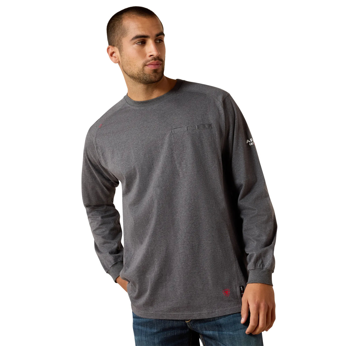 Men's FR Air Crew T-Shirt-Heather Charcoal