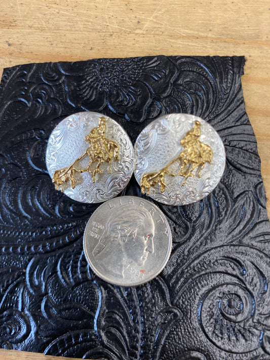 Calf Roper Earrings by Montana Silversmith