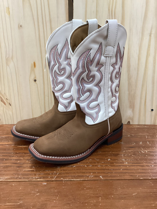 Cowboy Approved Taupe/ White
