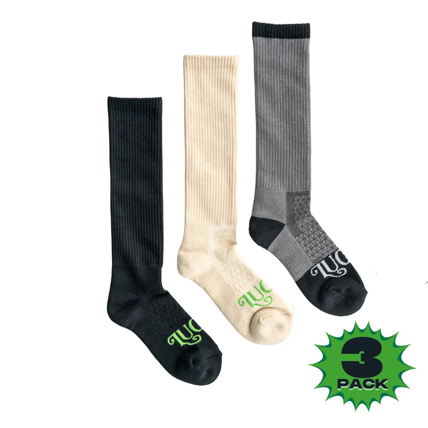 Lucky Chuck Performance Socks- 3 pack