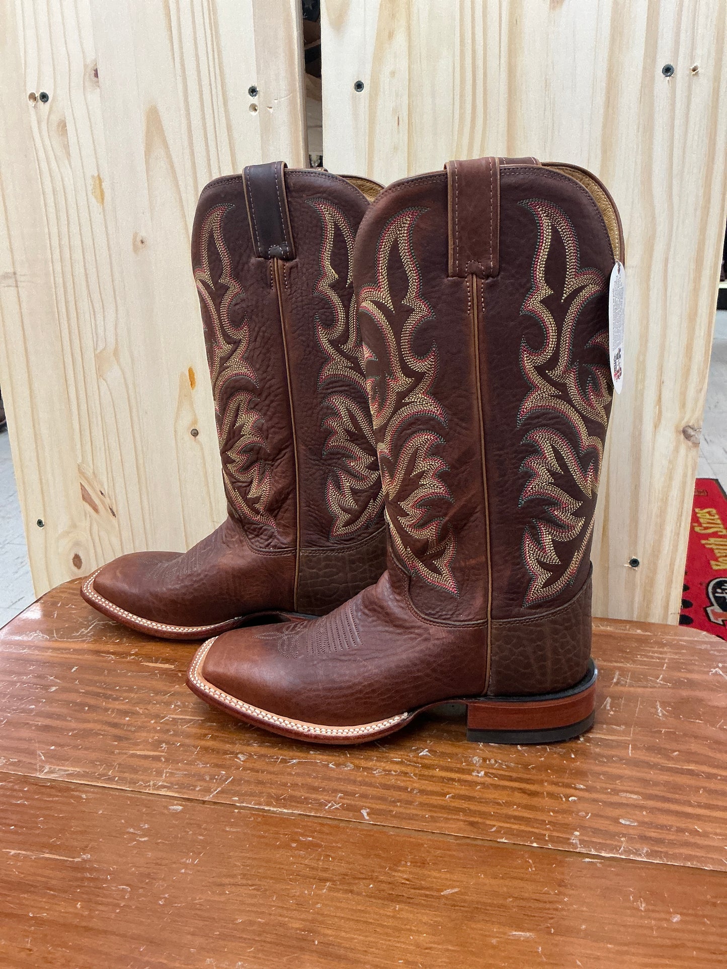 Justin AQHA Remuda Mahogany Worn Saddle-CLEARANCE