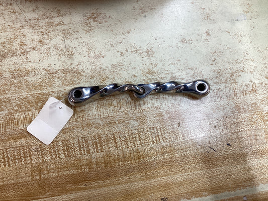 Thick Jointed Twisted Stainless Steel Mouthpiece for bit