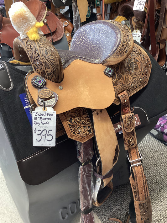 13” barrel saddle