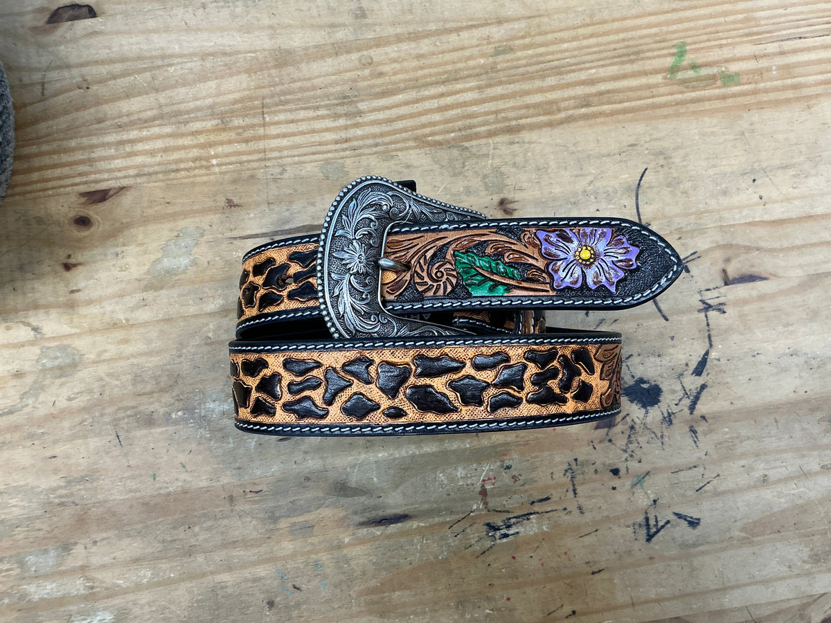 Ariat® 1 1/2" Ladies Cheetah Belt