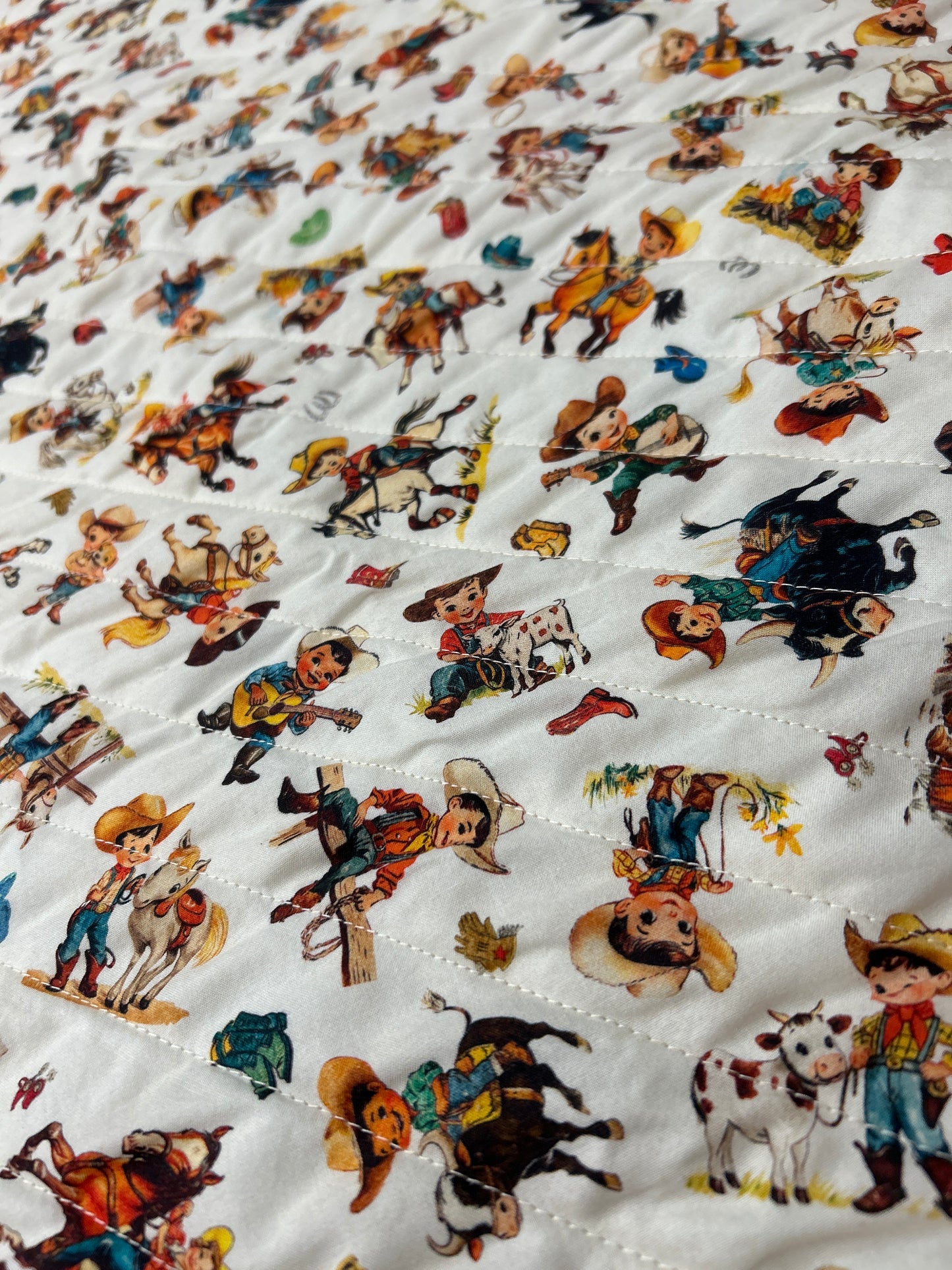 Retro Cowboy and Bandana Bedding Set
